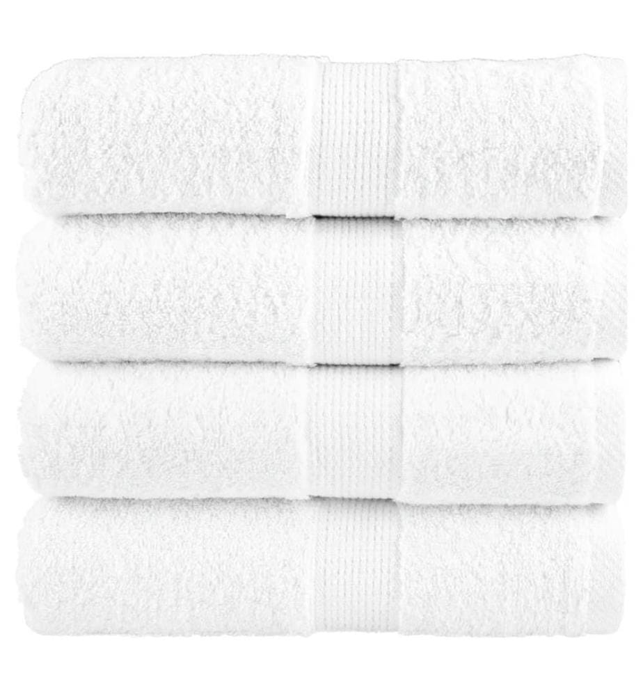 Premium-Waschtücher SOLUND 4 Stk. Weiss 30x30 cm 600 g/m²