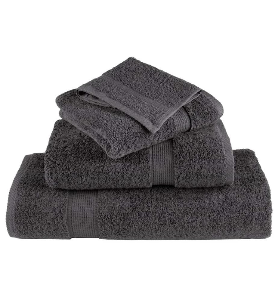 Premium-Waschtücher SOLUND 10 Stk. Anthrazit 30x30 cm 600 g/m²