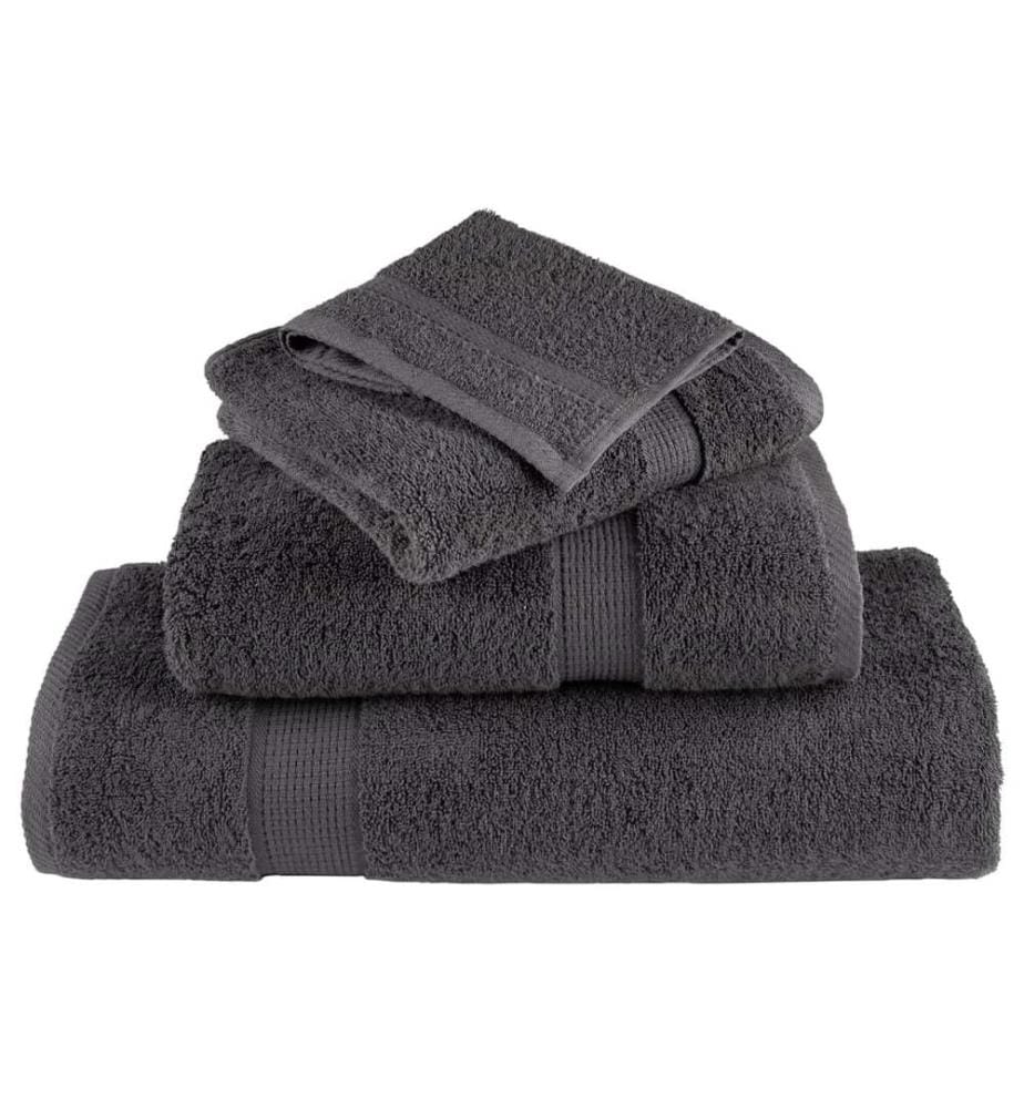 Premium-Waschtücher SOLUND 50 Stk. Anthrazit 30x30 cm 600 g/m²
