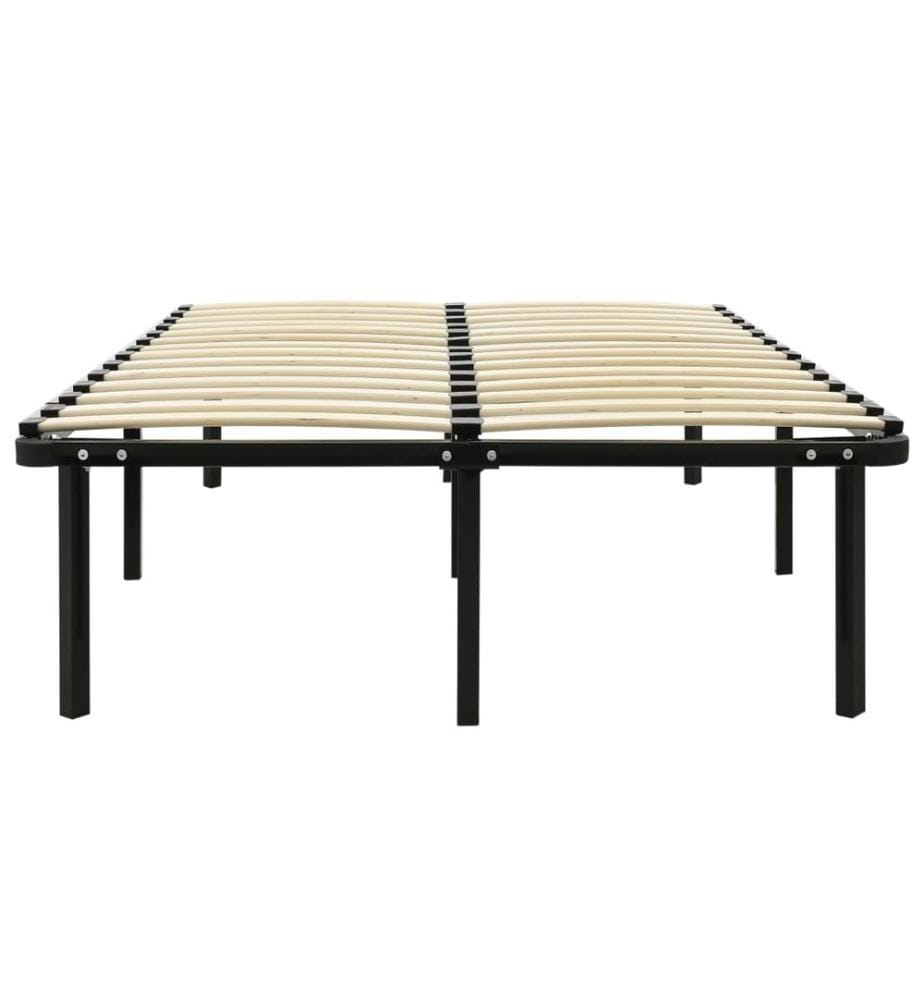 Bettgestell Schwarz Metall 140×200 cm