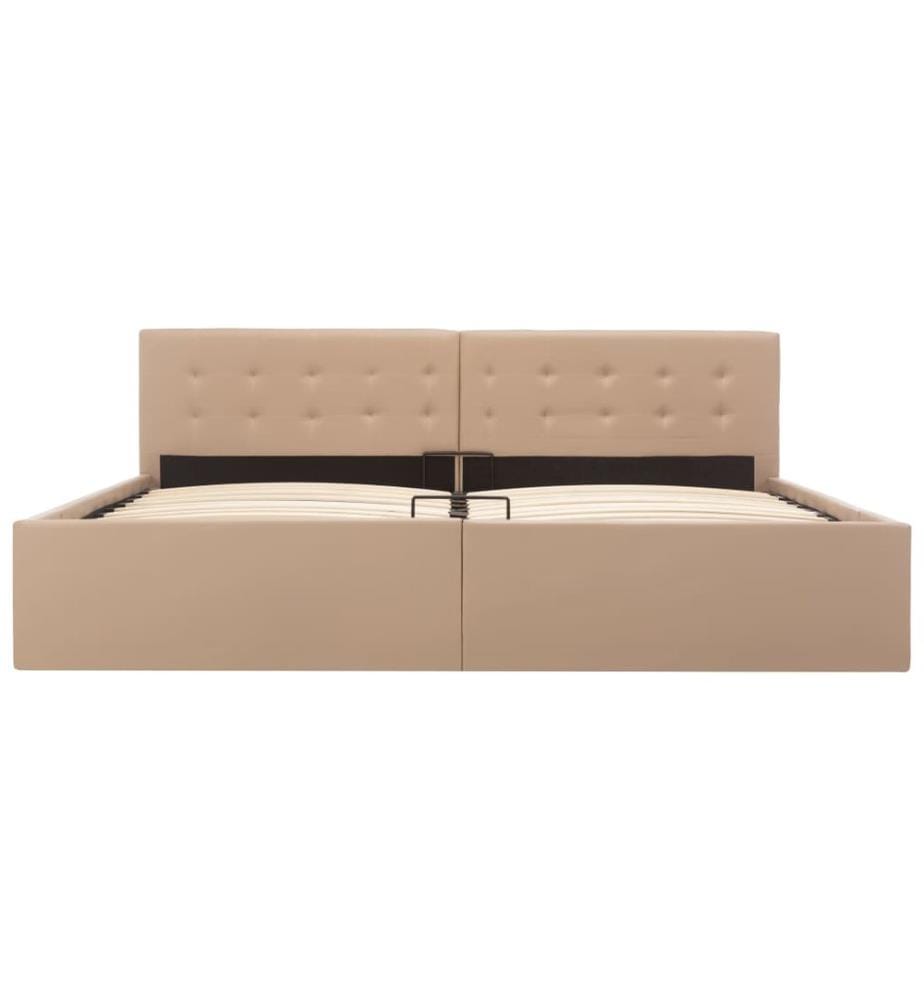 Cadre de lit avec rangement hydraulique Similicuir 180x200 cm