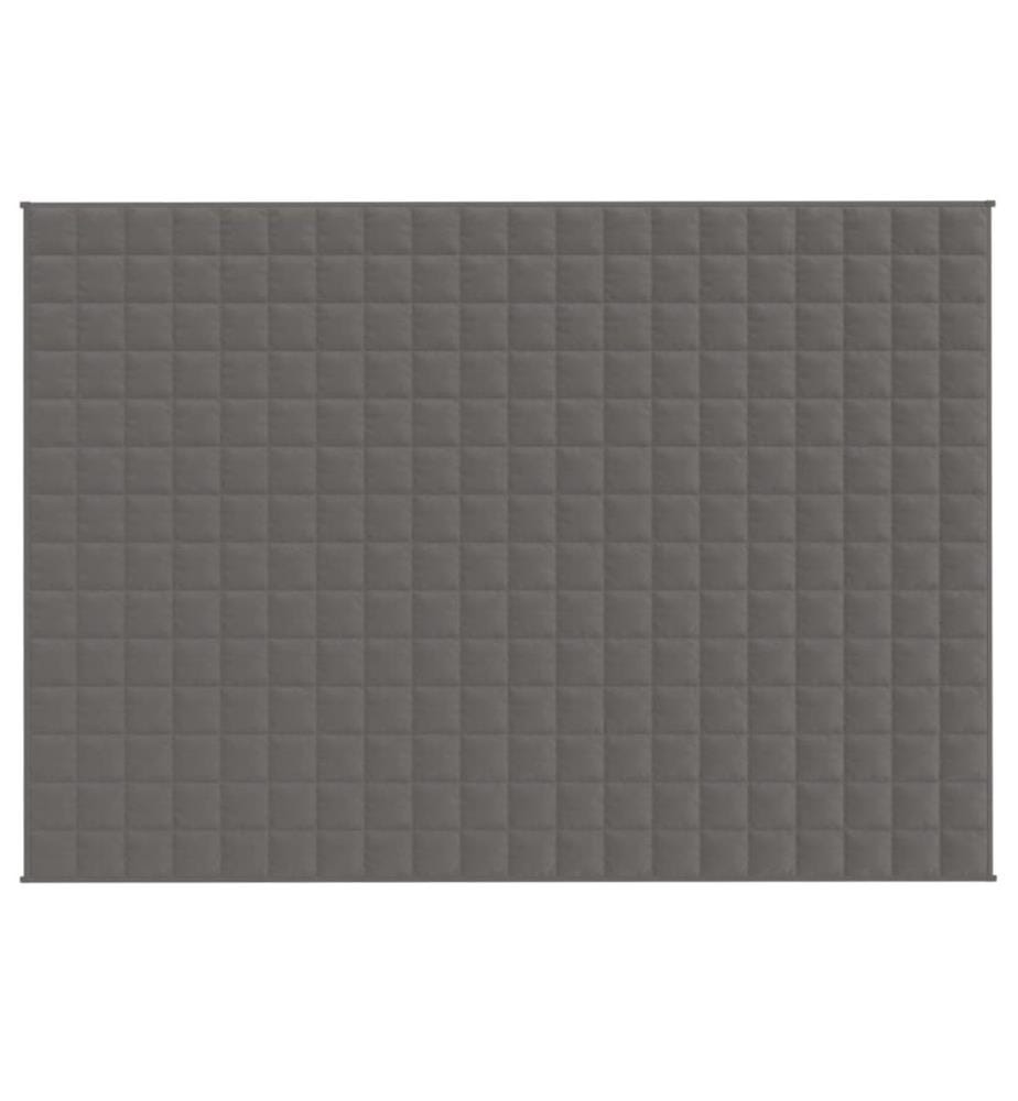 Couverture lestée Gris 140x200 cm 6 kg Tissu