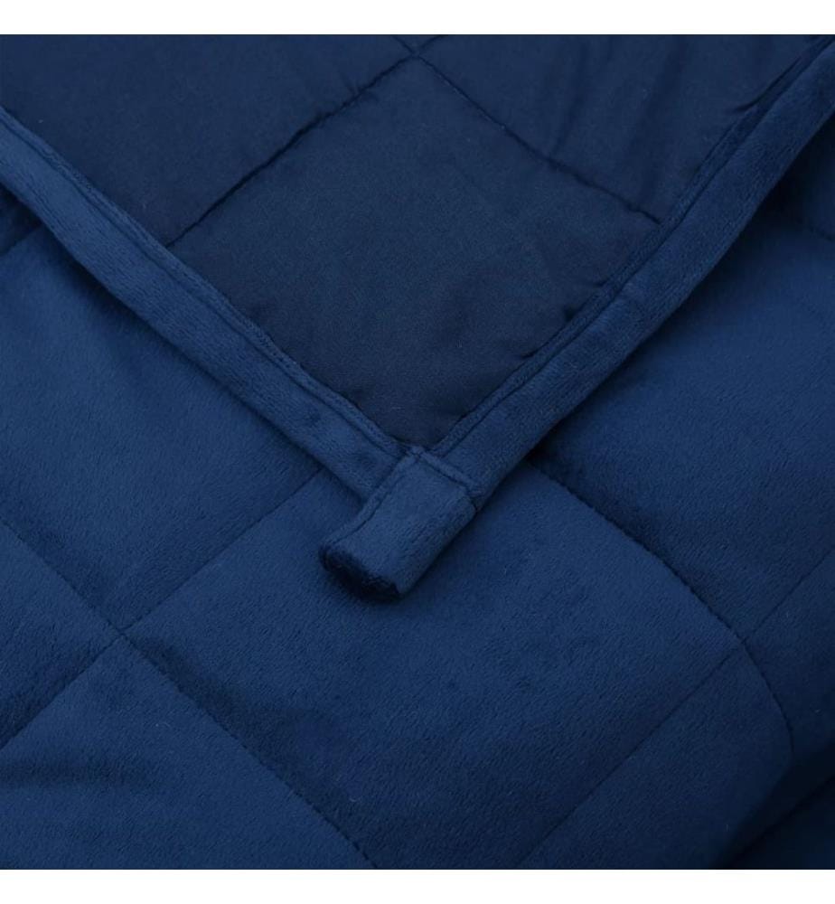 Gewichtsdecke Blau 122x183 cm 5 kg Stoff