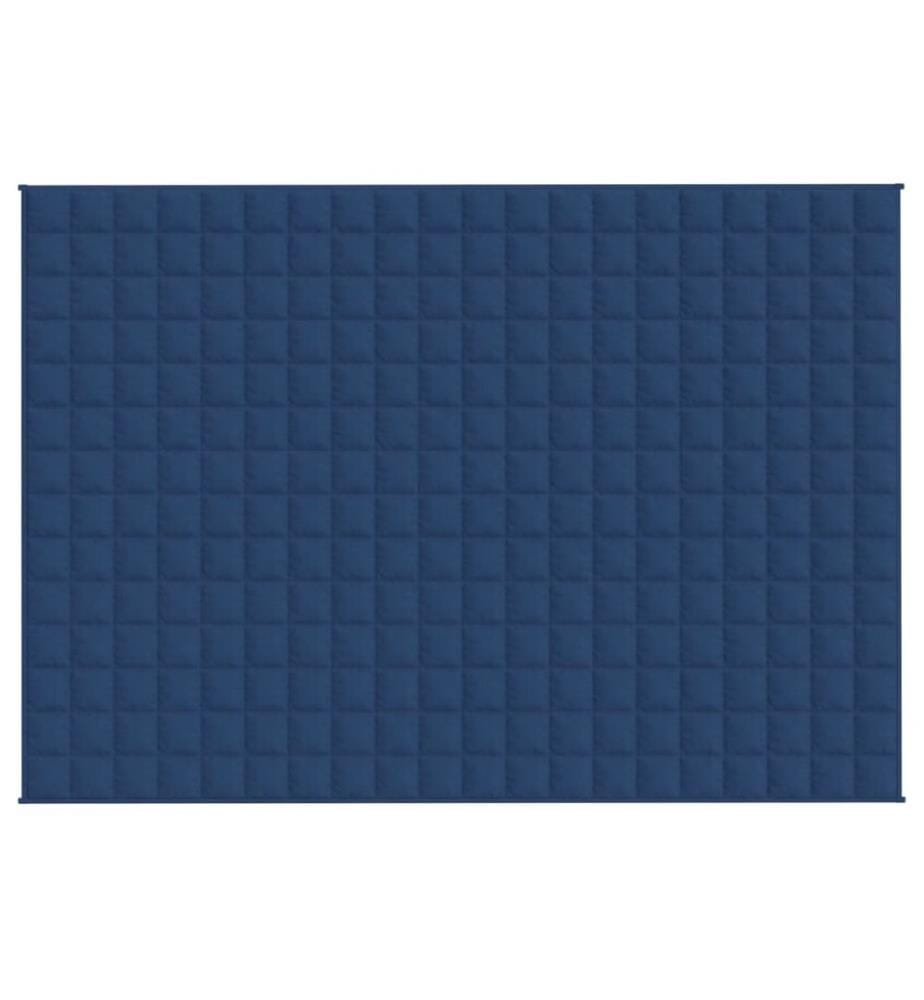 Gewichtsdecke Blau 140x200 cm 10 kg Stoff