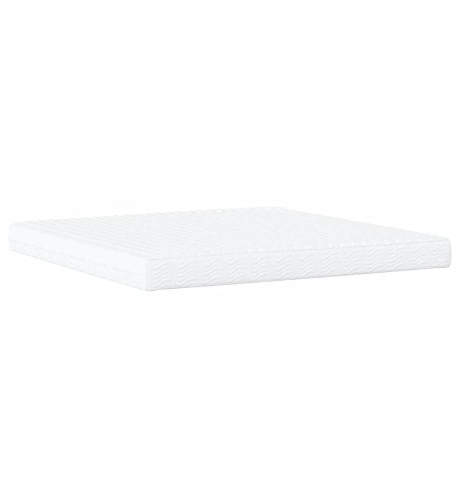 Bett mit Matratze "Dover" Hellgrau 200x200 cm Samt
