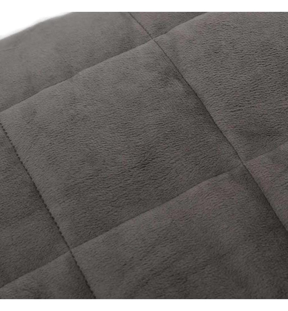 Gewichtsdecke Grau 120x180 cm 5 kg Stoff