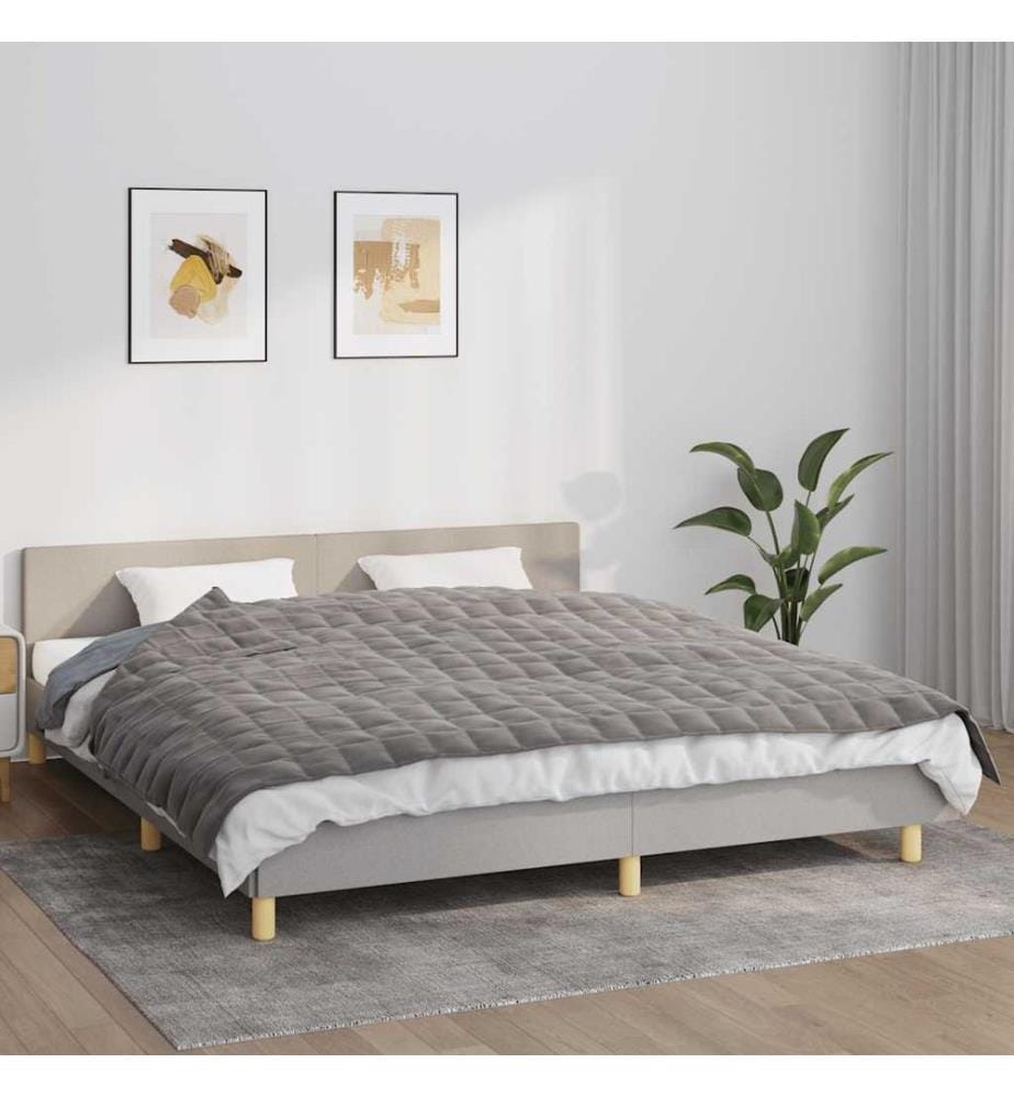 Gewichtsdecke Grau 155x220 cm 11 kg Stoff