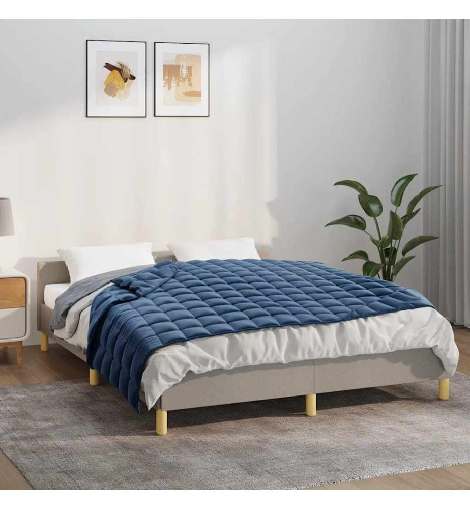 Gewichtsdecke Blau 120x180 cm 9 kg Stoff