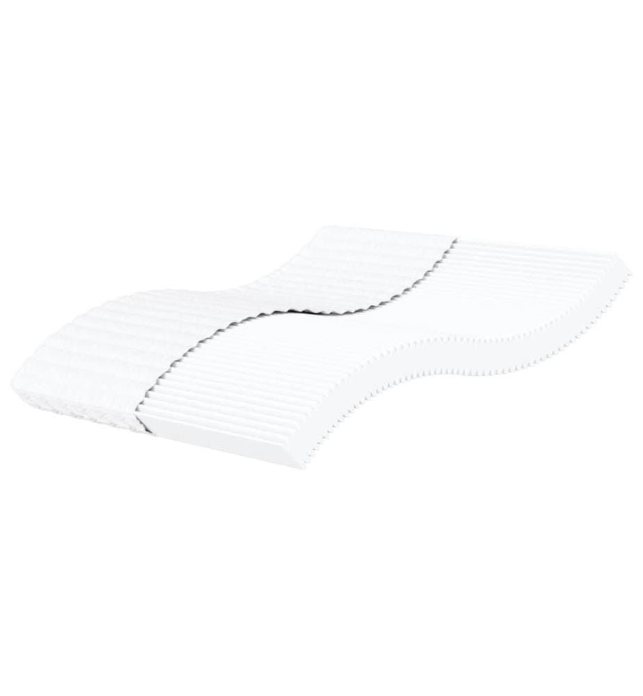 Matelas en mousse blanc 200x200 cm dureté H2 H3