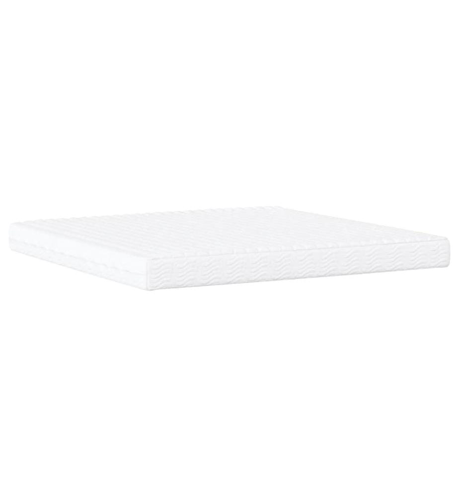 Matelas en mousse blanc 200x200 cm dureté H2 H3