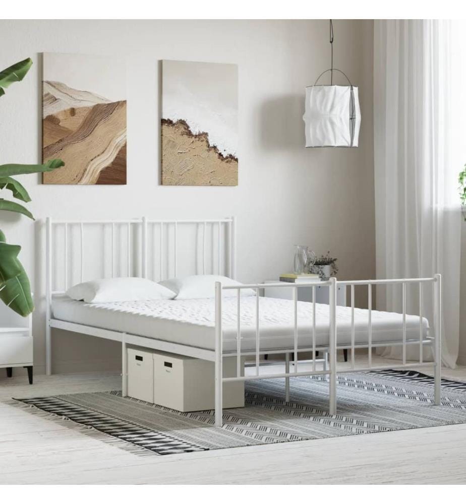 Schaumstoffmatratze Weiss 140x190 cm 7-Zonen Härtegrad 20 ILD