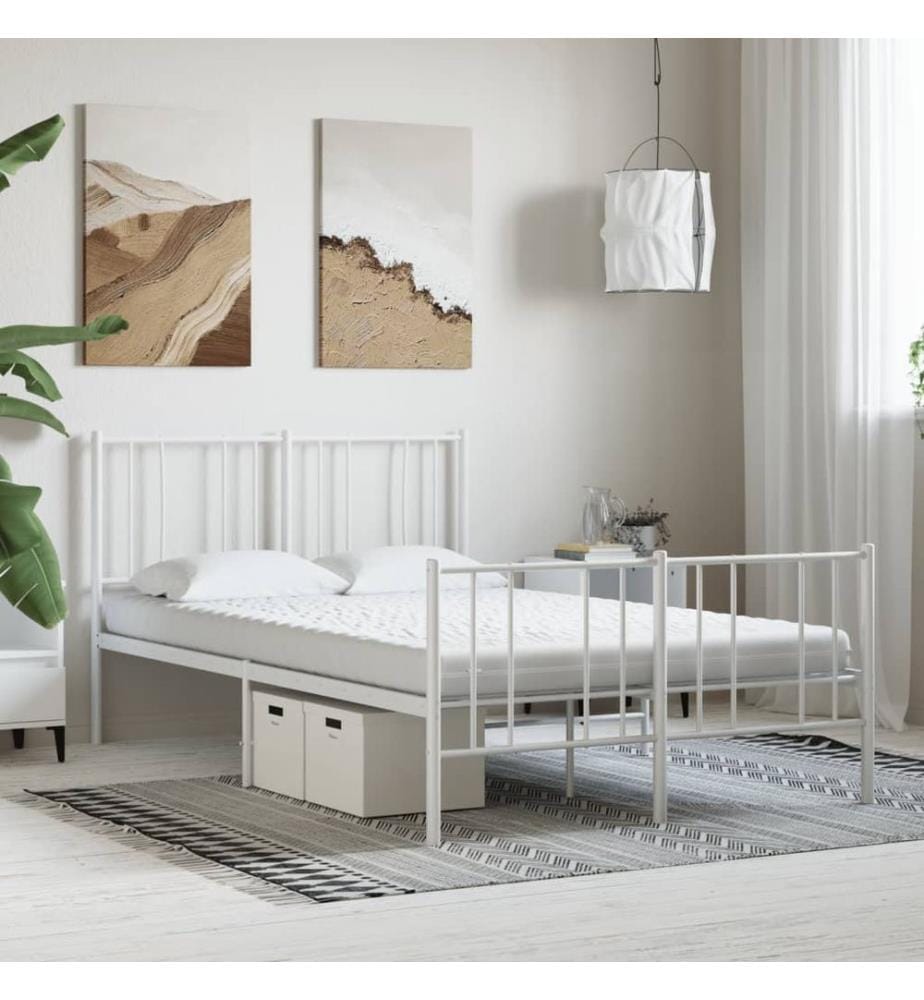 Matelas en mousse blanc 140x200 cm 7 zones dureté 20 ILD