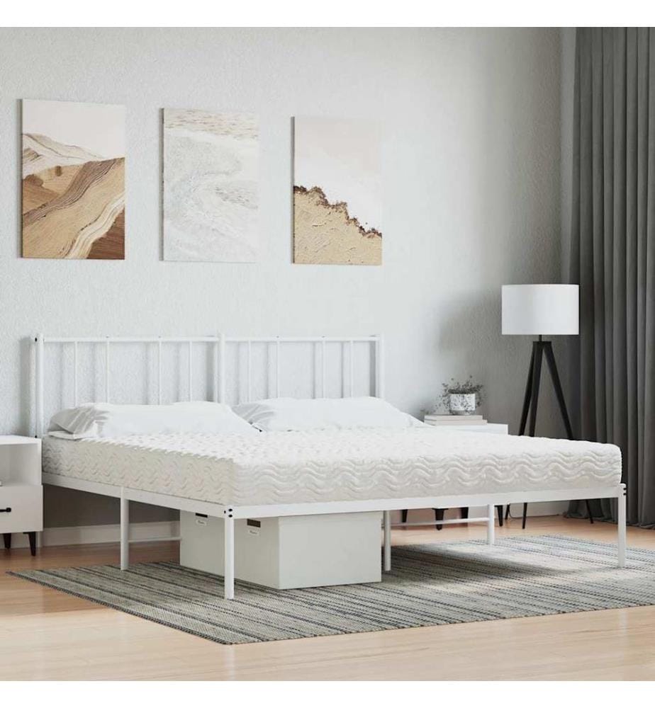 Matelas en mousse blanc 200x210 cm dureté H2 H3