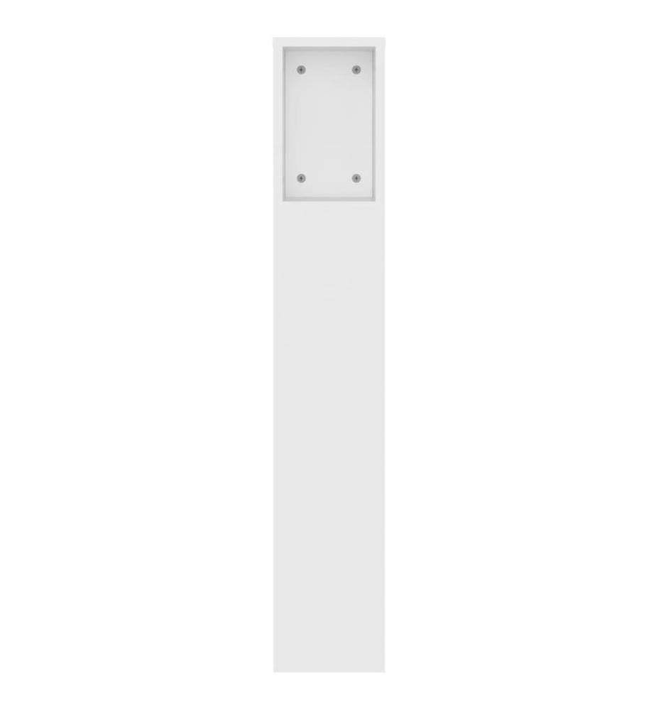 Armoire de tête de lit Blanc 140x18,5x104,5 cm