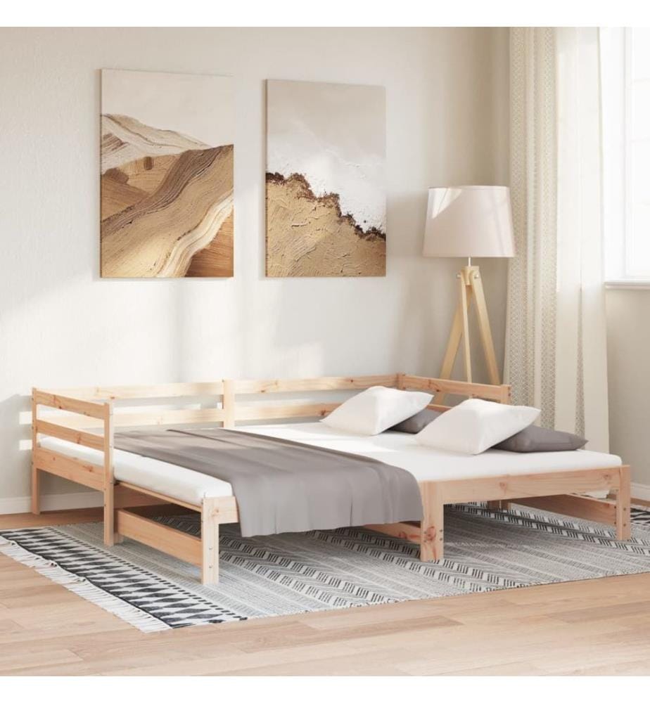 Lit coulissant sans matelas 80x200 cm