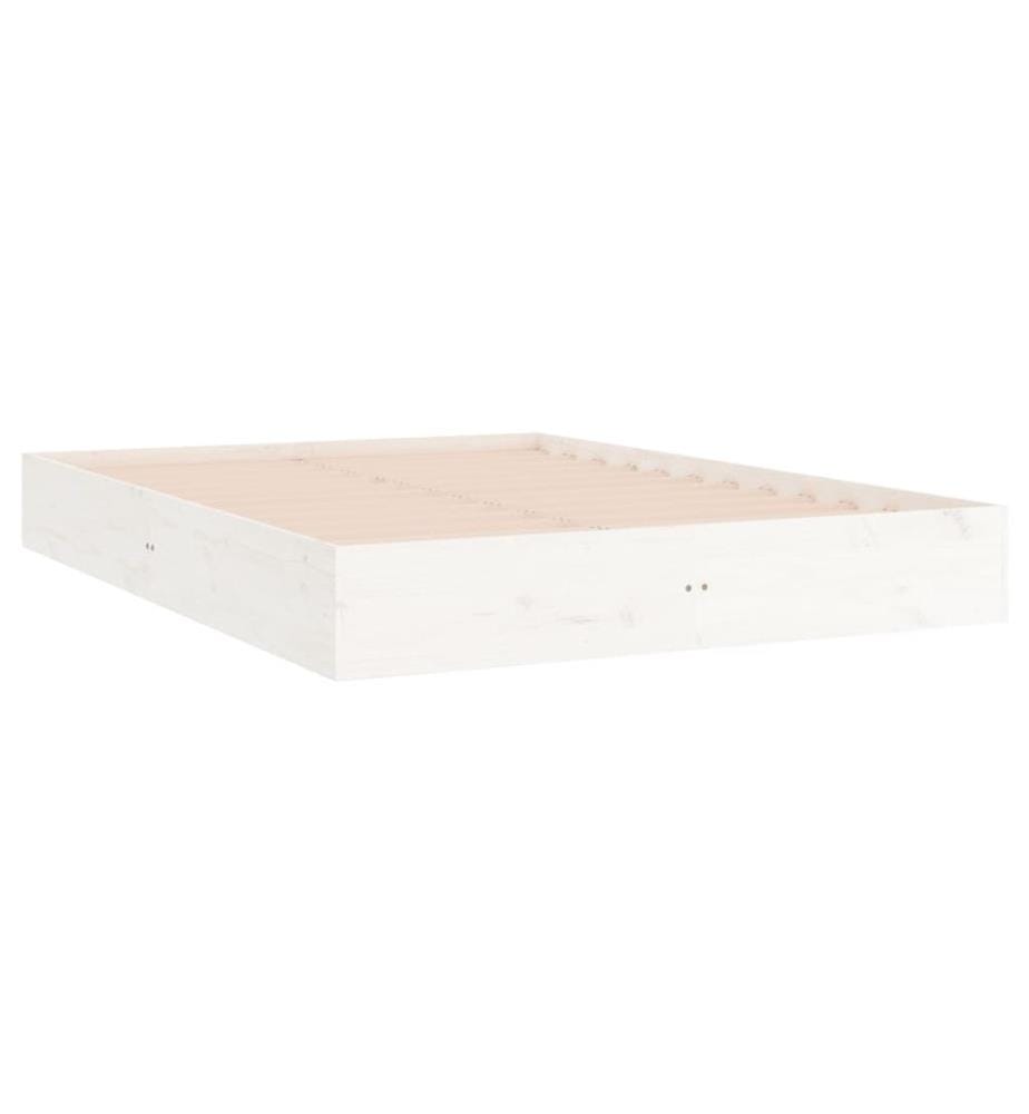 Massivholzbett Weiss 120x200 cm