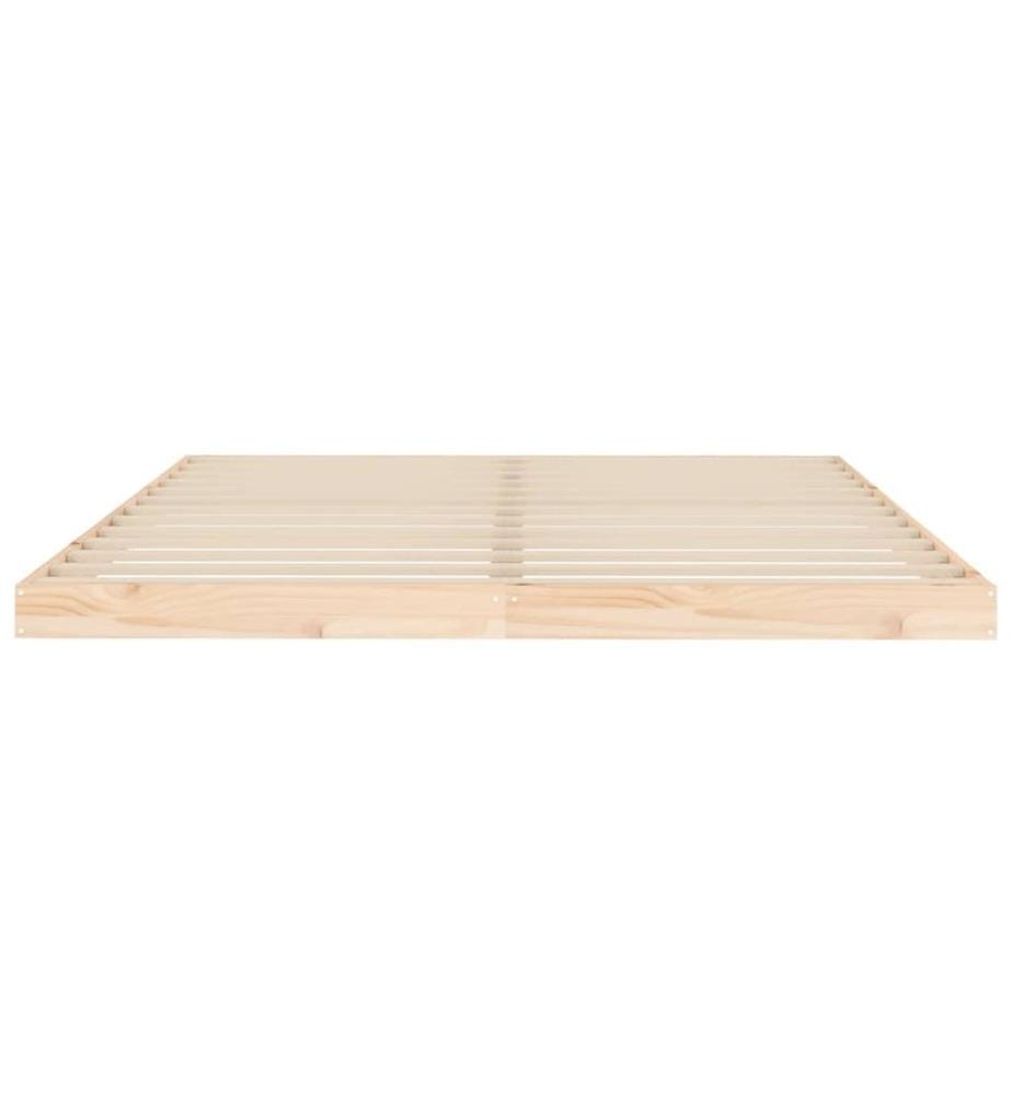 Cadre de lit sans matelas 160x200 cm bois massif de pin