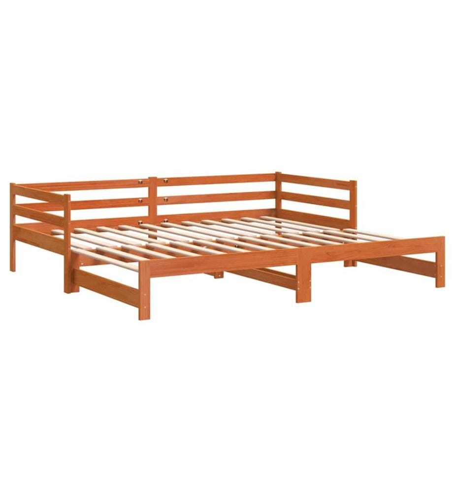 Lit de jour et lit gigogne sans matelas 90x200 cm bois massif