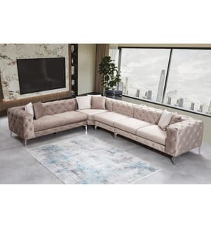 Como Corner Sofa - Beige