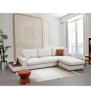 Loop Corner Sofa - White