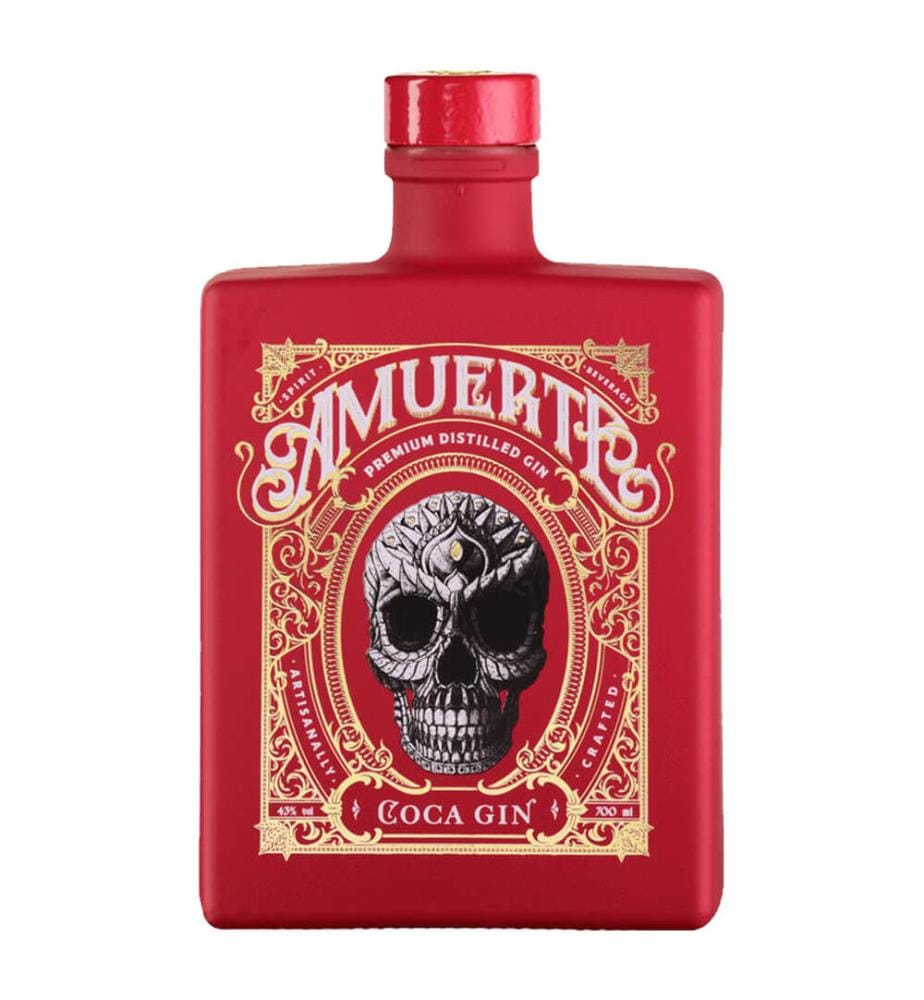 5x Gin Coca Leaf Amuerte - 70 cl