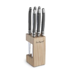 Block of 6 Tradition Steak Knives - Anthracite