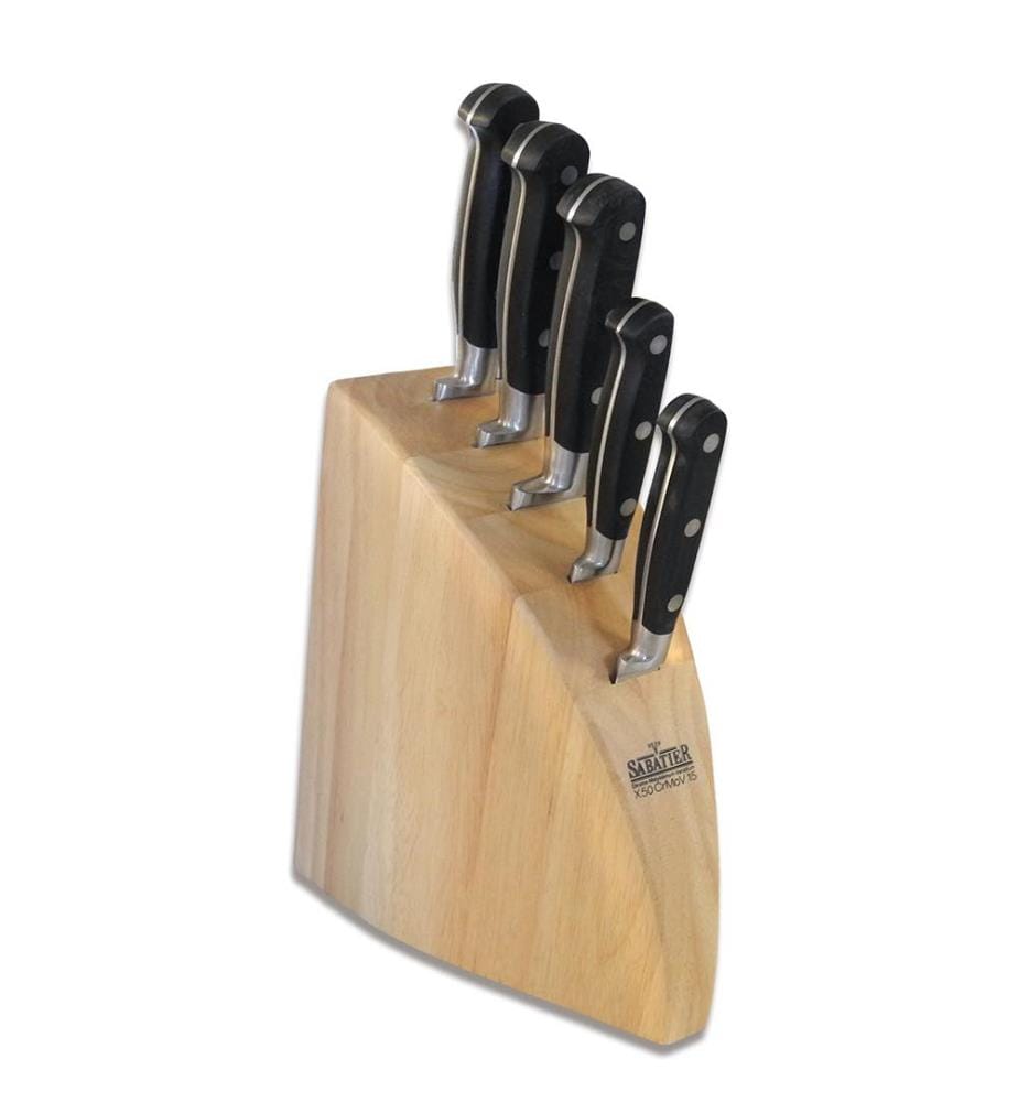 Portacoltelli con 5 coltelli da cucina V Sabatier