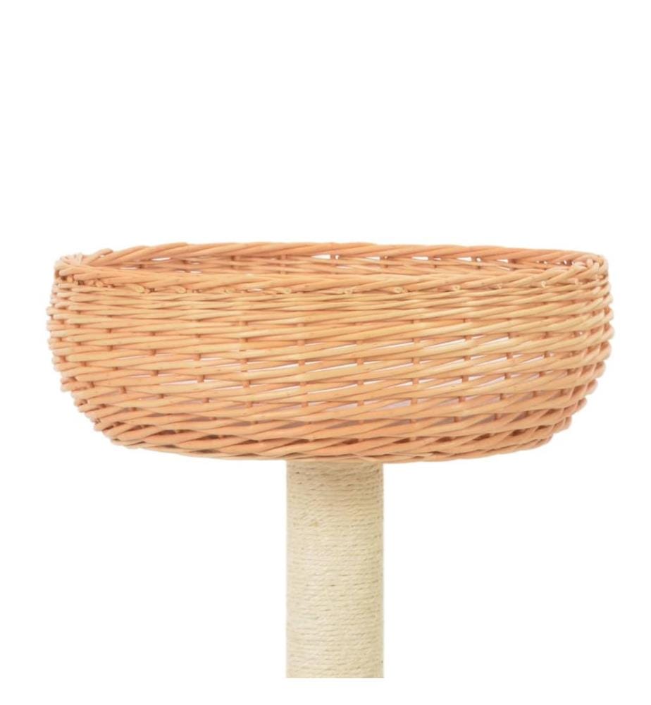 Katzen-Kratzbaum Sisal Natürliches Weidenholz