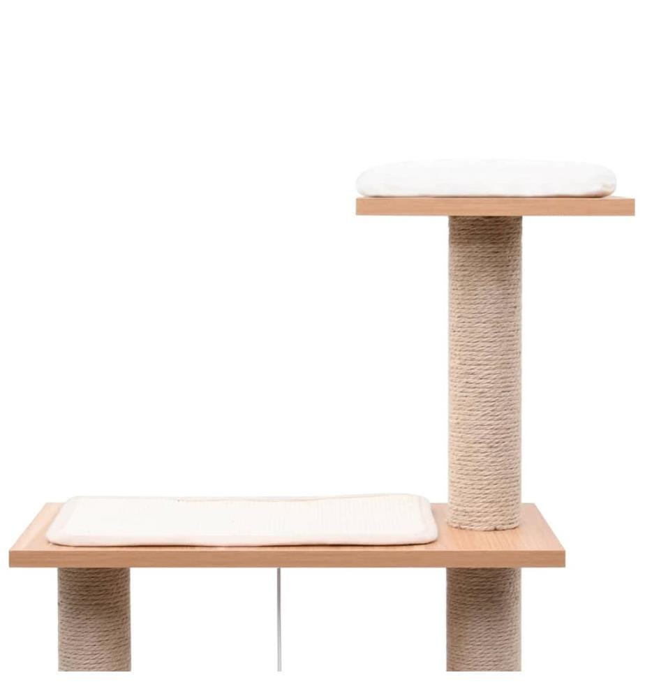 Arbre à chat avec tapis à gratter en sisal 123 cm