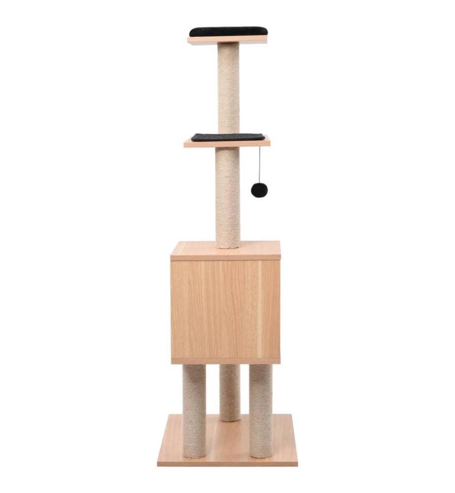 Arbre à chat avec tapis à gratter en sisal 123 cm