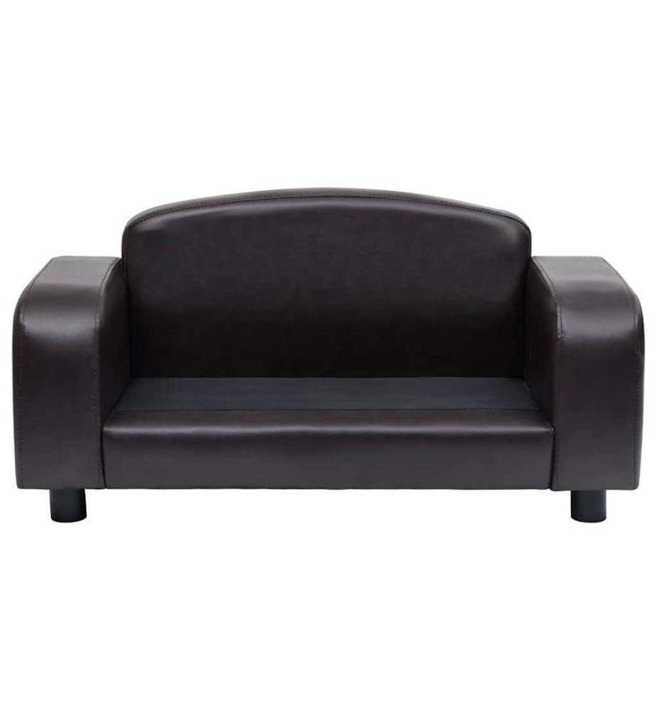 Hundesofa Braun 80x50x40 cm Kunstleder