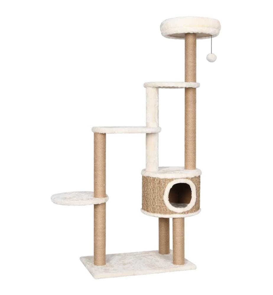 Katzen-Kratzbaum mit Luxuriösem Kissen 148 cm Seegras