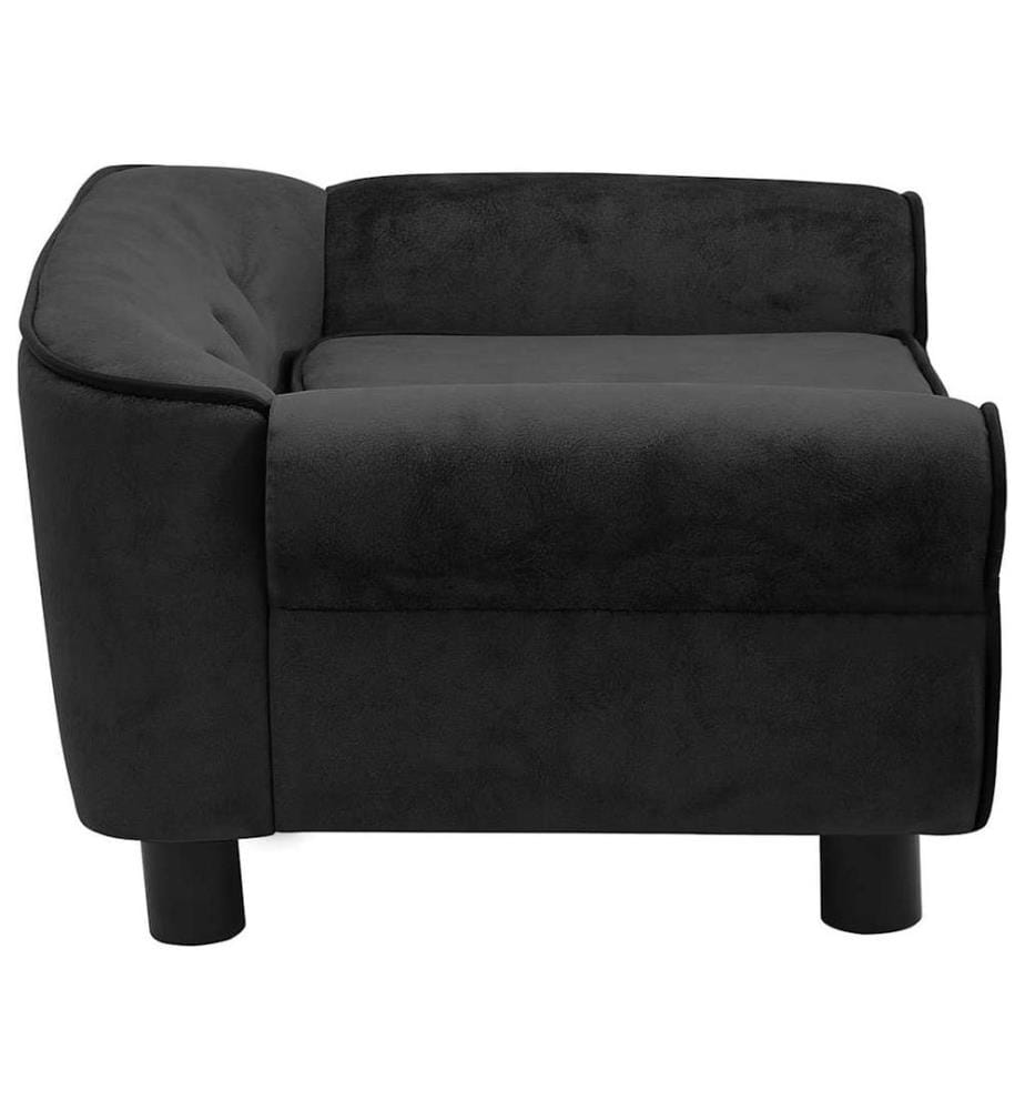 Hundesofa Schwarz 72x45x30 cm Plüsch