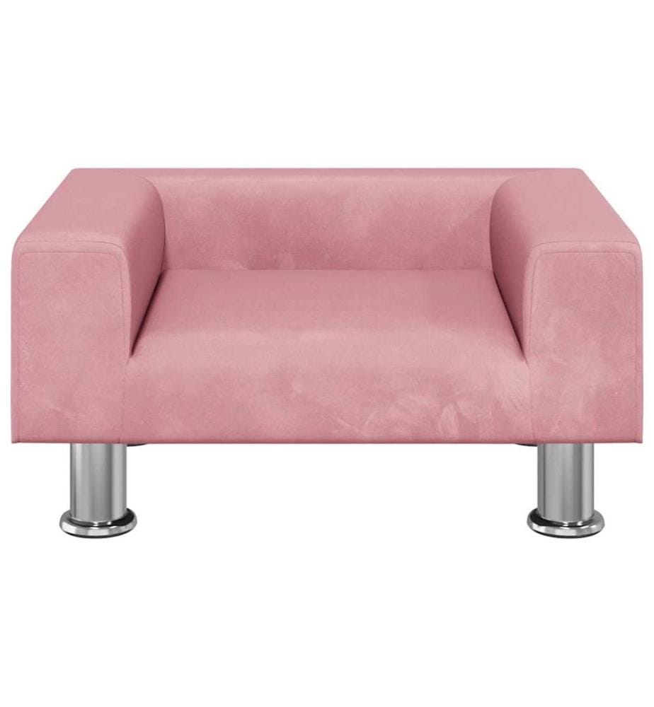 Hundebett Rosa 50x40x26,5 cm Samt