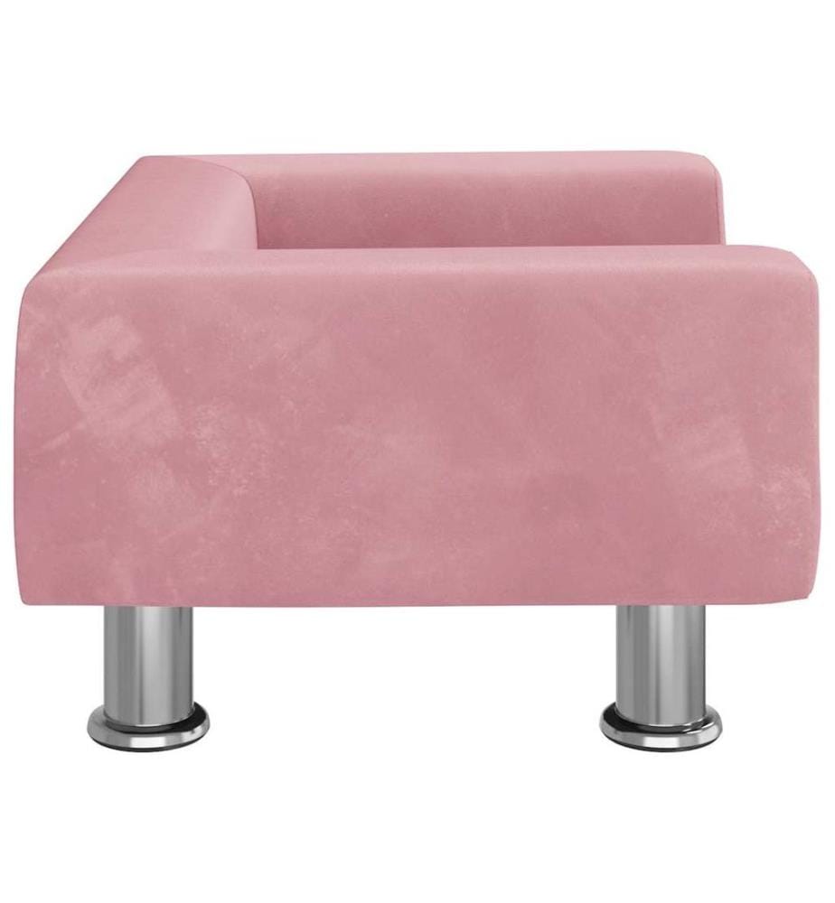 Hundebett Rosa 50x40x26,5 cm Samt