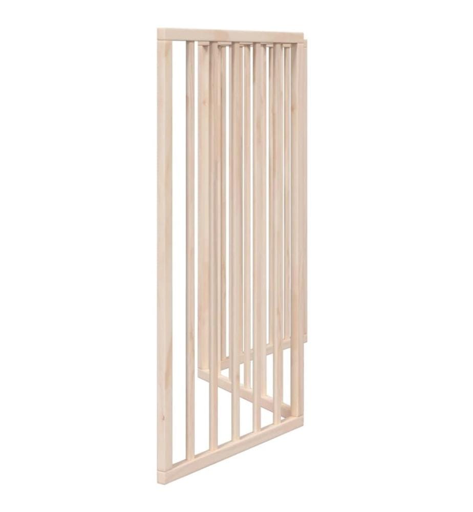 Barrière pour chien pliable à 3 panneaux 150 cm Bois de peuplier