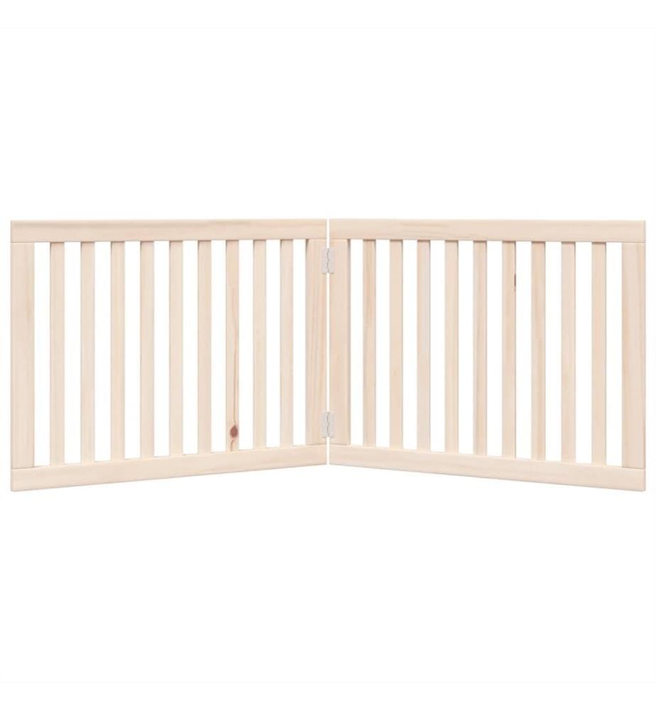 Barrière pour chien pliable à 2 panneaux 160 cm Bois de peuplier