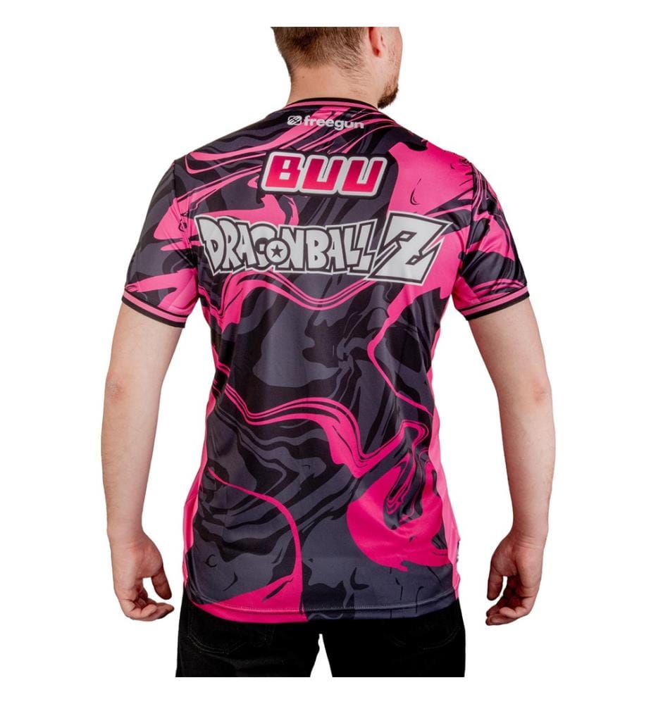 Maglietta in microfibra Dragon Ball Z Buu - Fucsia e nero