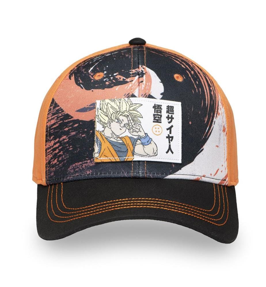Dragon Ball Z Goku Baseballkappe - Schwarz, Orange