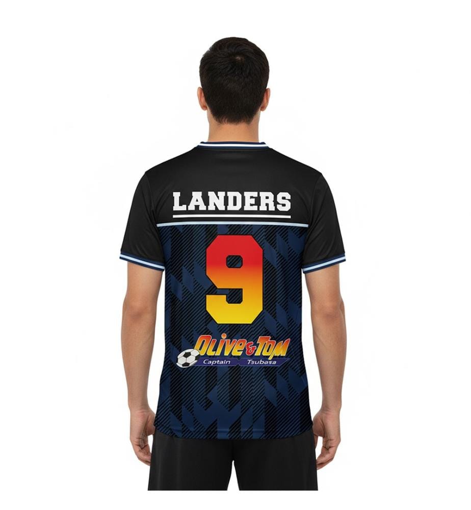Olive und Tom #9 Landers Fussballtrikot - Mehrfarbig