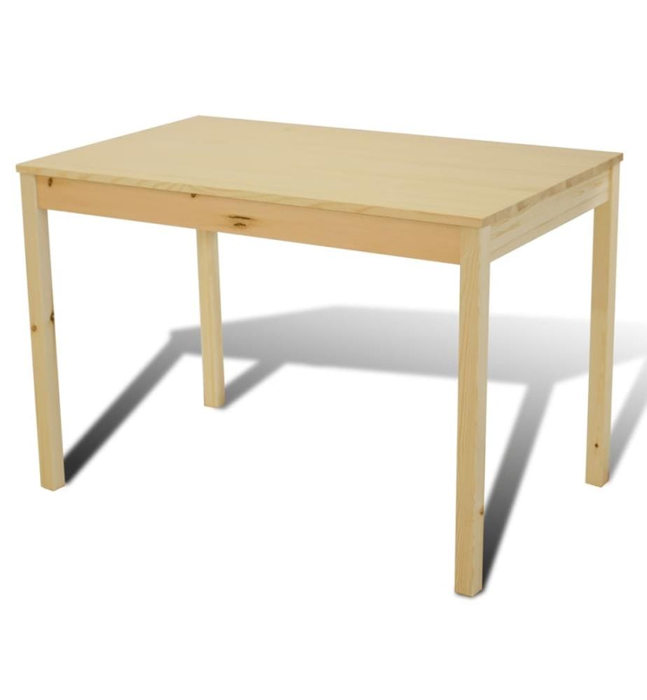 Esstisch Holztisch mit 4 Holzstühlen Esszimmerset Essgruppe