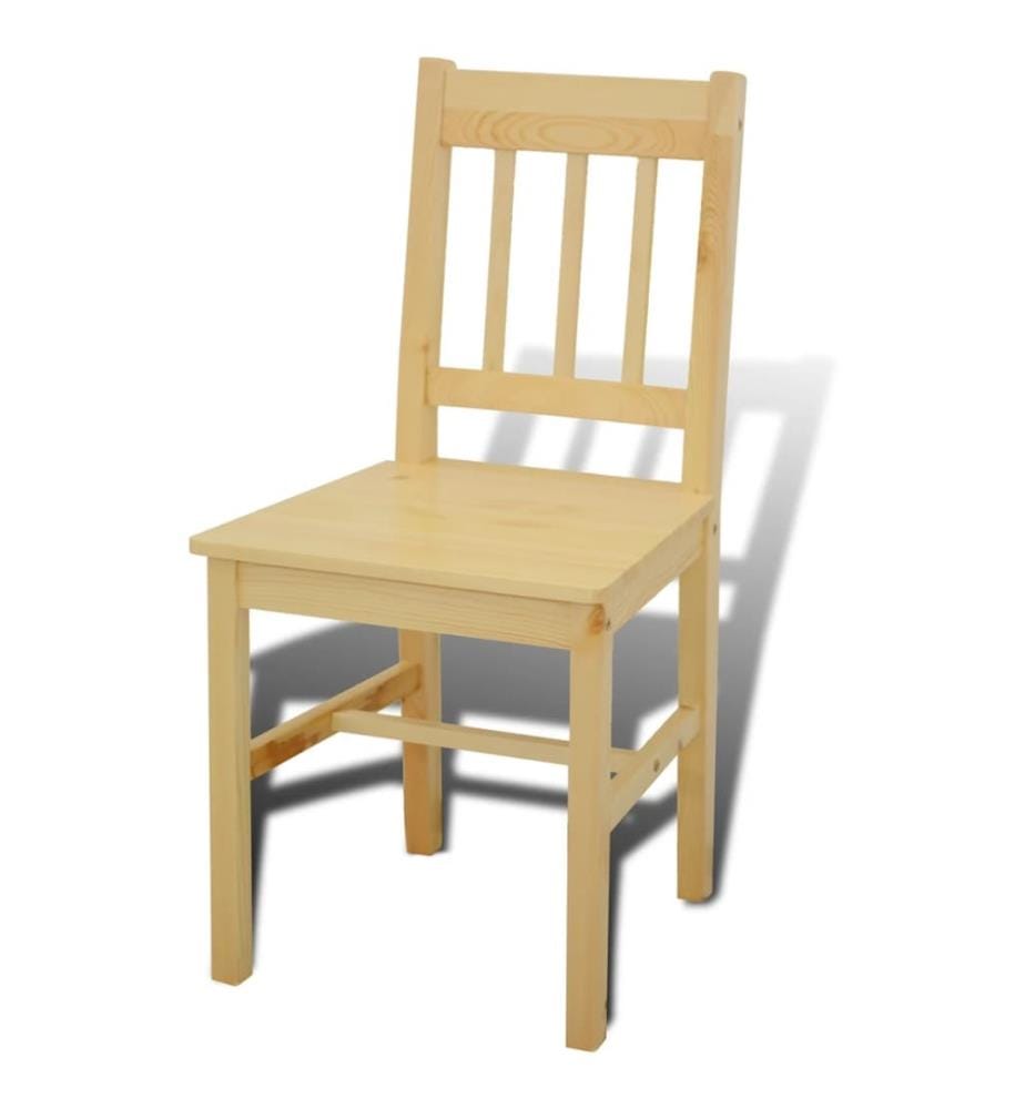 Esstisch Holztisch mit 4 Holzstühlen Esszimmerset Essgruppe
