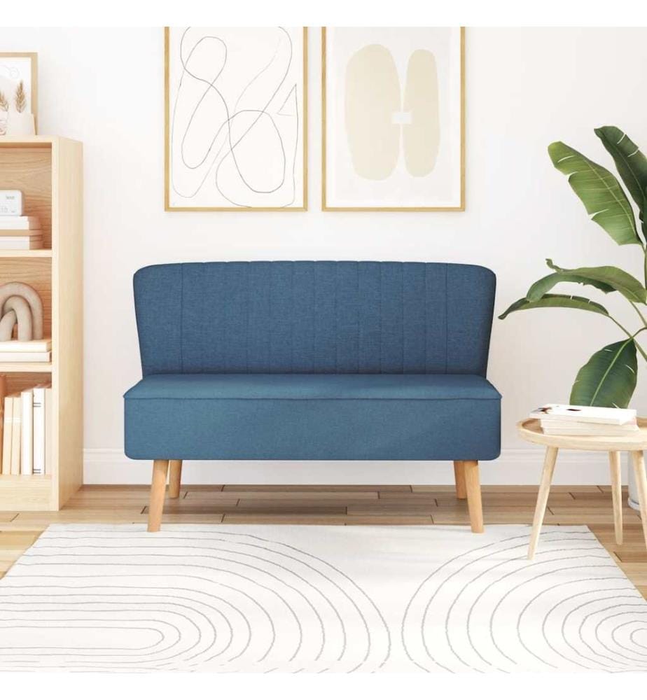 Sofa Stoff 117x55,5x77 cm Blau