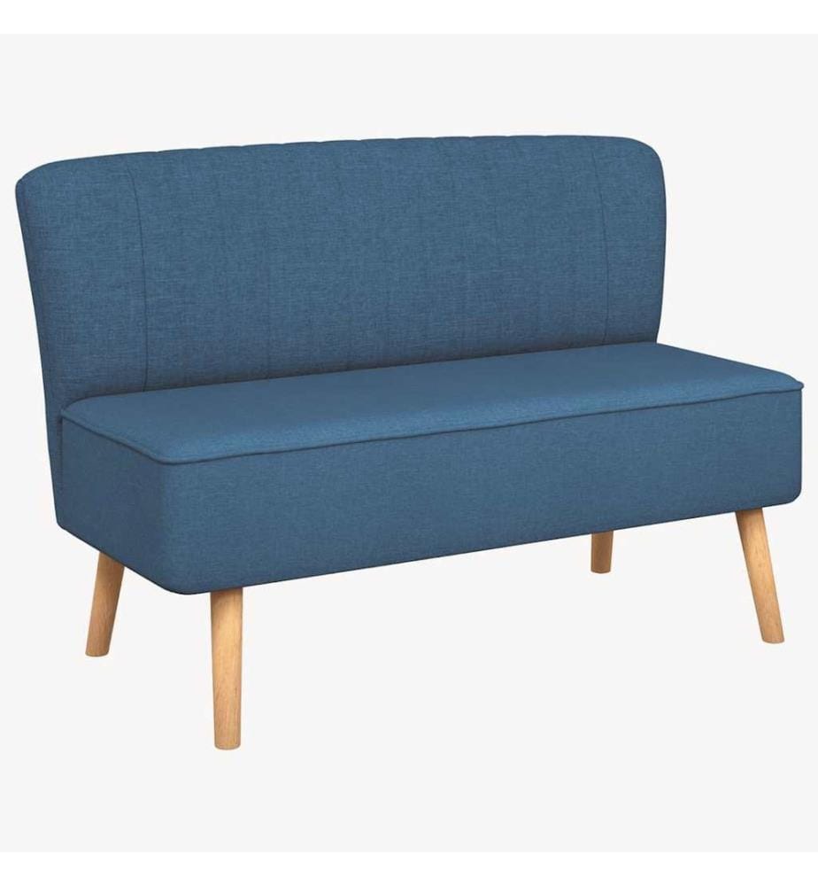 Sofa Stoff 117x55,5x77 cm Blau