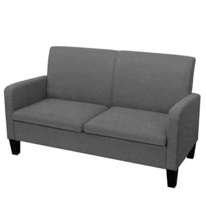2-Sitzersofa 135 x 65 x76 cm Dunkelgrau