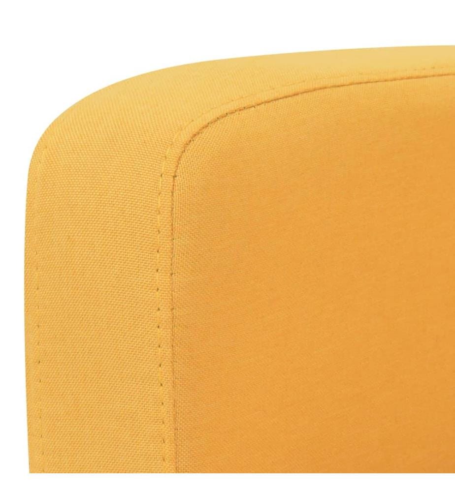 Sofa 2-Sitzer 135x65x76 cm Gelb