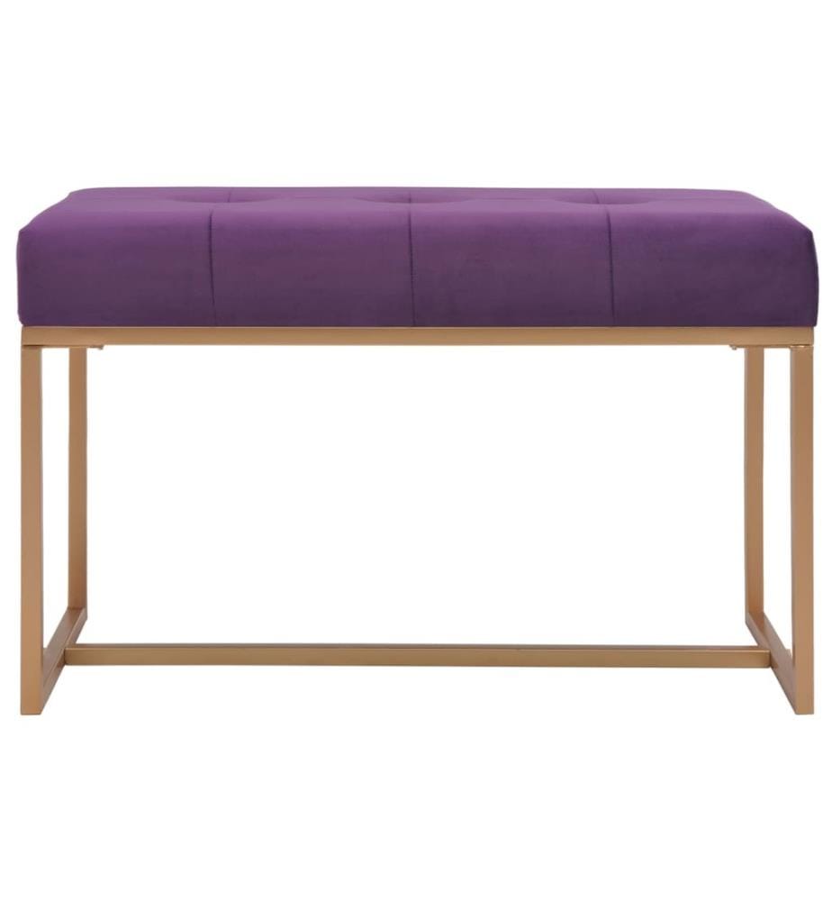 Banc 80 cm Violet Velours