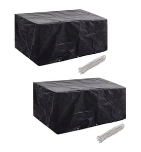 Gartenmöbel-Abdeckungen 2 Stk. 10 Ösen 240x140 cm