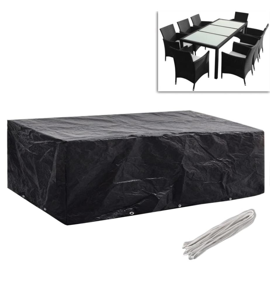 Gartenmöbel-Abdeckungen 2 Stk. 10 Ösen 300x140 cm