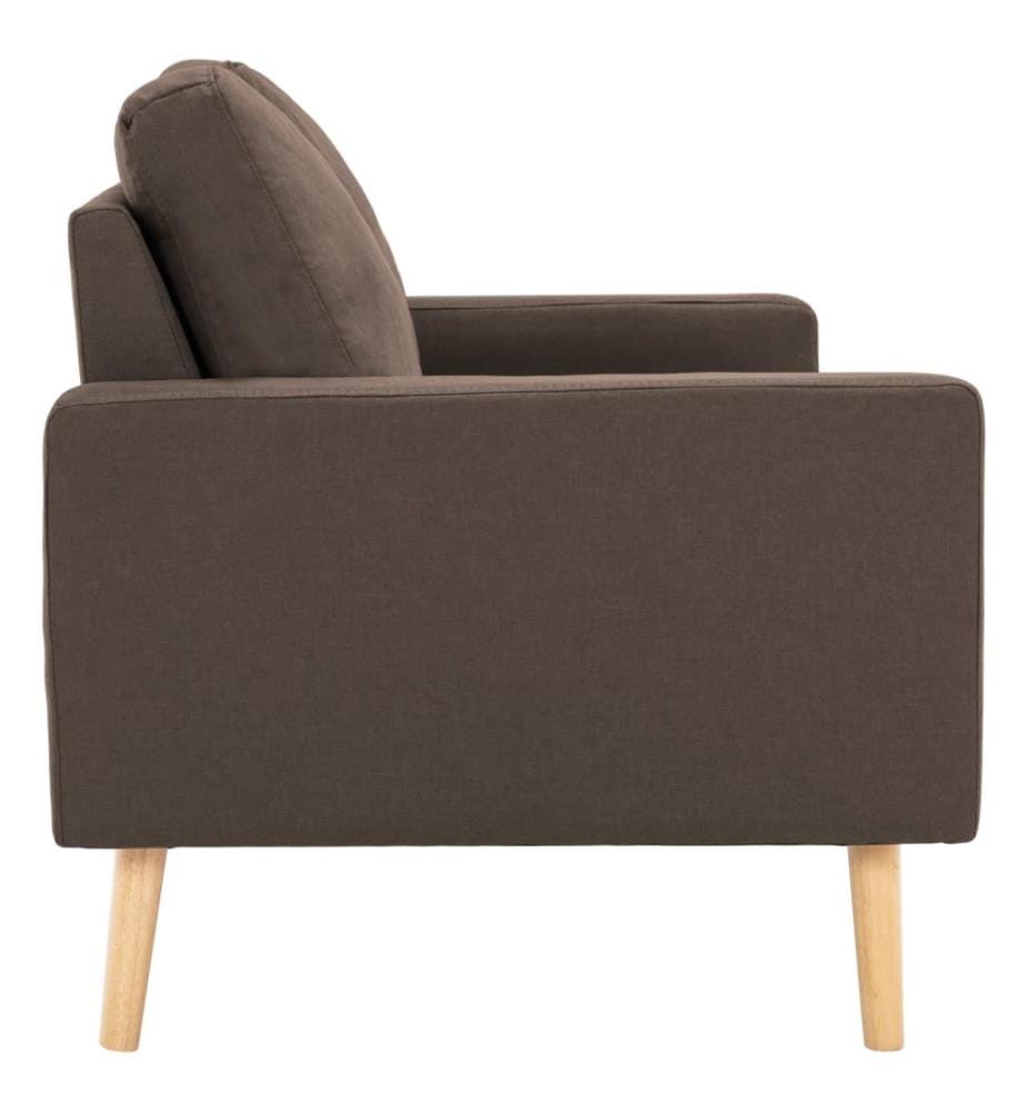 2-Sitzer-Sofa Braun Stoff